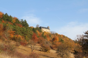 Blick zur Burg Greifenstein - Bildautor: Matthias Pihan, 28.10.2011