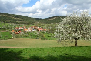 Blick vom Heidenberg auf Kleinglitz - Bildautor: Matthias Pihan, 26.04.2015